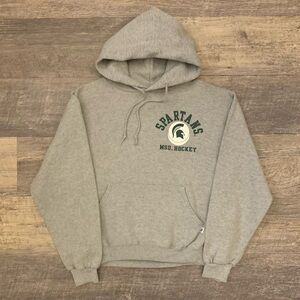 Y2K 2000s Women’s Michigan State Hockey Russell Hoodie Women’s Size Small